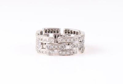 Brillant Kettenring zus. ca. 1,60 ct (graviert) - Jewellery and watches