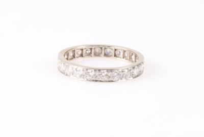 Memoryring zus. ca. 0,90 ct - Jewellery and watches