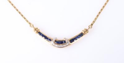 Saphir Brillant Collier - Klenoty a Hodinky