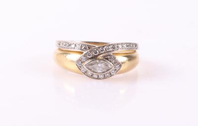 "Damiani" Brillant/Diamant Damenring zus. ca. 0,55 ct - Schmuck und Uhren