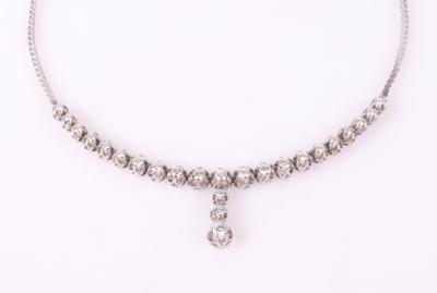 Brillant Collier zus. 2,37 ct (grav.) - Schmuck und Uhren