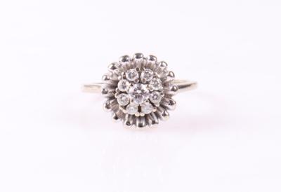 Brillant Damenring "Blüte" zus. ca. 0,25 ct - Jewellery and watches