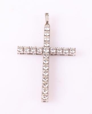 Brillant/Diamant Kreuz zus. ca. 2,20 ct - Schmuck und Uhren