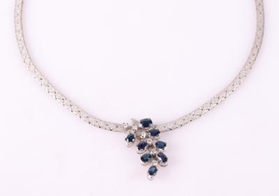 Brillant Saphir Collier - Schmuck und Uhren