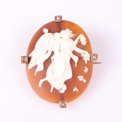 Brosche "Aurora und Cupido" letztes Drittel 19 Jhdt. - Jewellery and watches