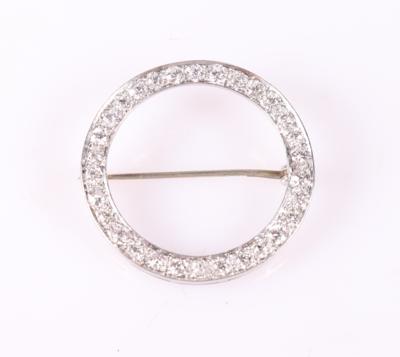 Diamant Brosche zus. ca. 1,60 ct - Jewellery and watches