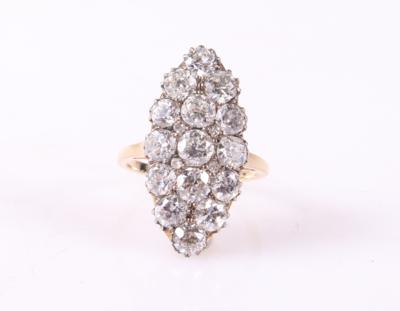 Diamantring zus. ca. 3,20 ct - Jewellery and watches