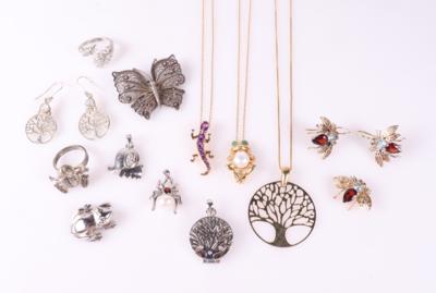 Konvolut Damenschmuck "Fauna  &  Flora" (18) - Gioielli e orologi