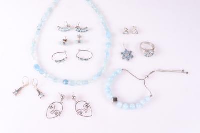 Konvolut Damenschmuck "Himmelblau" (16) - Jewellery and watches