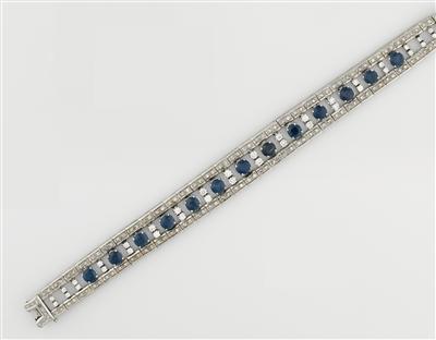 Diamant Saphir Armkette - Art and Antiques, Jewellery