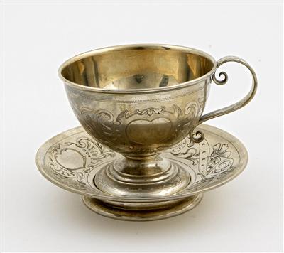 Teeschale mit Untertasse - Art and Antiques, Jewellery