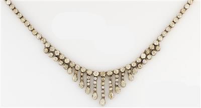 Altschliffbrillant und -diamant Collier - Gioielli