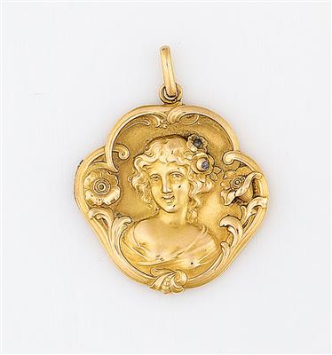 Medaillon "Mädchenportrait" - Jewellery
