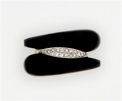 Außergewöhnlicher Diamant Ebenholz Damenring - Jewellery