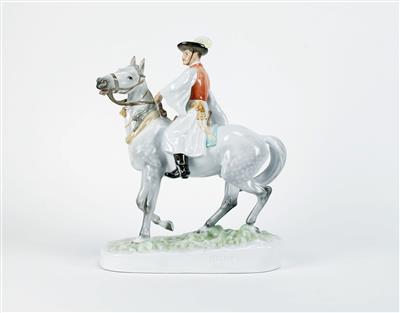 Ungarischer Hirte auf Pferd - Antiques and art