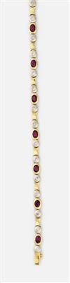 Brillant Rubin Armkette - Schmuck und Uhren