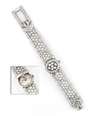 Brillant Armband mit eingearbeiteter Uhr "Doxa" - Gioielli