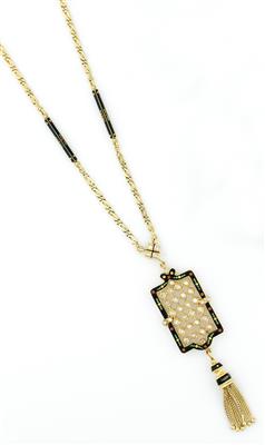 Diamant Email Collier - Klenoty