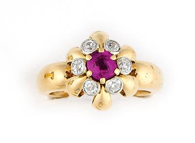 Rubin Diamant Damenring - Jewellery