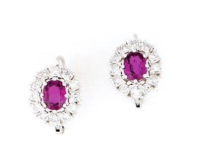 Rubin Diamant Ohrringe - Jewellery