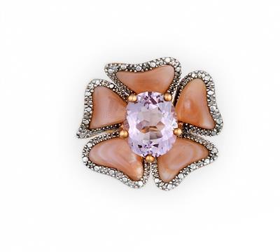 Amethyst Damenring "Blume" - Jewellery and watches