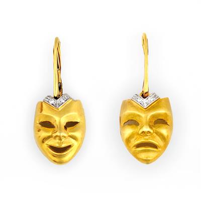 Brillant Ohrgehänge "Masken" - Schmuck und Uhren