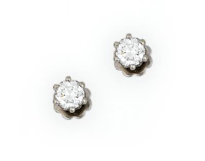 Brillantsolitär Ohrstecker zus. ca. 0,60 ct - Gioielli e orologi