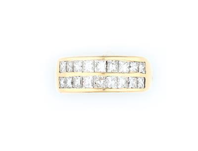 Diamant Damenring zus. ca. 2,20 ct - Jewellery and watches