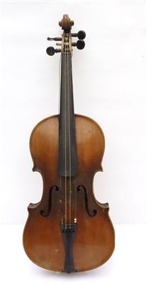 Eine böhmische Manufakturgeige um 1880, - Musikinstrumente, historische Unterhaltungstechnik und Schallplatten