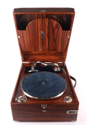 Koffergrammophon - Musikinstrumente, HIFI, Unterhaltungstechnik und Schallplatten