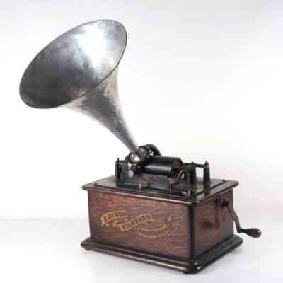 Phonograph Edison - Hudební nástroje, historická zábavní elektronika a desky