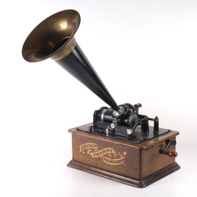 Phonograph Edison Standard Model A - Musical instruments, historical entertainment electronics and records