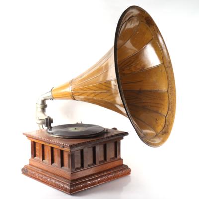 Trichtergrammophon - Musical instruments, historical entertainment electronics and records