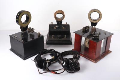 3 Detektorapparate - Historische Unterhaltungstechnik und Schallplatten