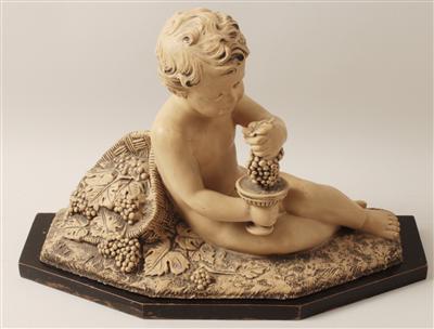 Bochumil Rezl(geb. 1899), Putto mit Trauben, - Letní aukce