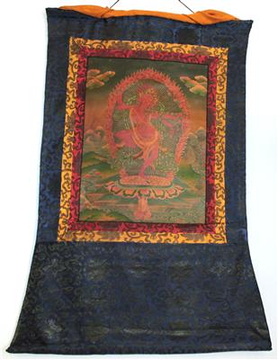 Nepal: Thangka-Rollbild, - Sommerauktion