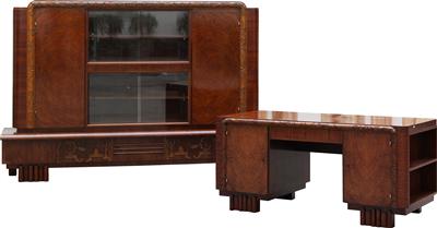 Art Deco Herrenzimmereinrichtung, - Summer-auction