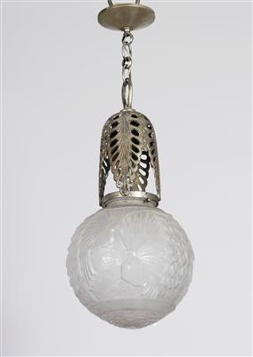 Französische Art Deco Deckenbzw. Kugellampe, - Summer-auction