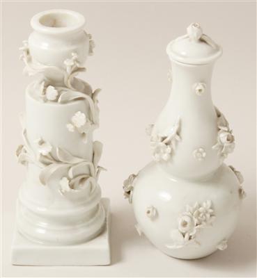 Kerzenständer, Kalebassenvase mit Deckel, - Summer-auction