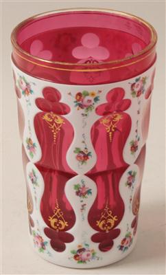 Becher mit Widmung "G. Weitzer", - Antiques and Paintings