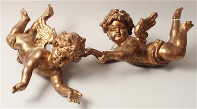 Paar vergoldete Engel, - Antiquitäten & Bilder (mit Modellbahn)
