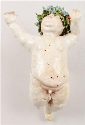 Putto mit Blumenkranz, - Antiquariato e Dipinti