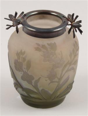 Kleine Vase in Silberfassung, - Antiquariato e Dipinti