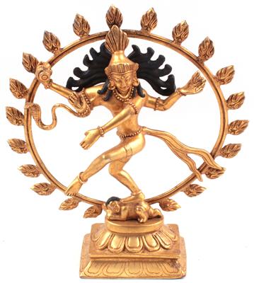 Nepal: Figur aus Bronze, - Antiquitäten & Bilder <br>(Schwerpunkt: Aquarelle des 19. Jahrhunderts)