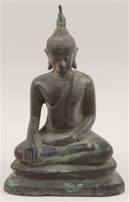 Thailand: Kleine Buddha-Figur aus Bronze, - Starožitnosti, Obrazy
