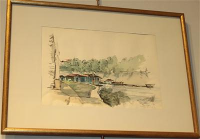 Wilhelm Ulrich * - Antiques and Paintings<br>(Watercolours of the 19th century)