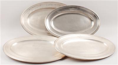4 ovale Platten, - Antiquitäten & Bilder