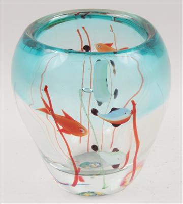 Vase mit Fischen, - Starožitnosti, Obrazy