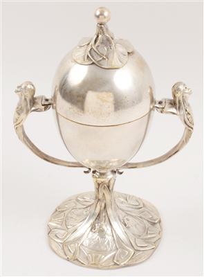 Deckelpokal mit Henkeln, - Antiquariato e Dipinti