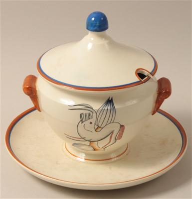 Gio Ponti(1891-1979), Kleine Deckelterrine, - Antiquariato e Dipinti